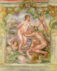 Die Saône fließt in die Arme der Rhone, 1915